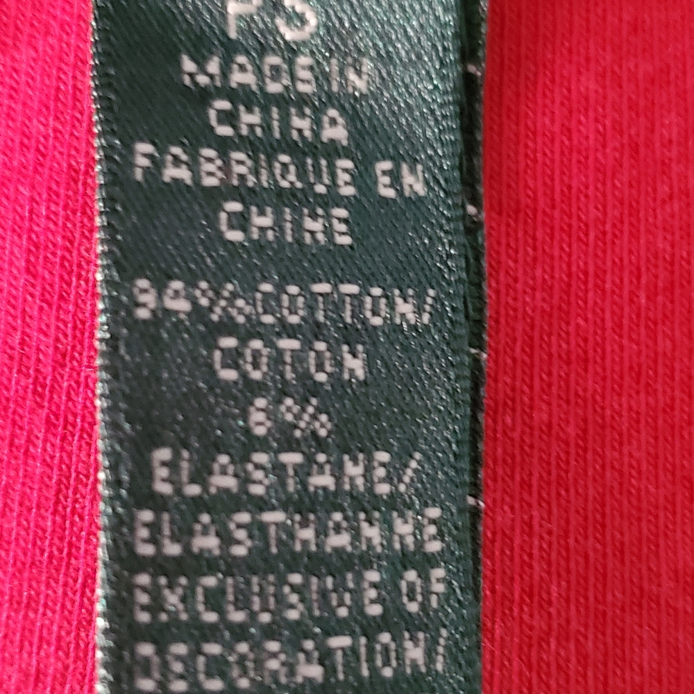 Lauren Ralph Lauren Vibrant Red Long Sleeve Top Tee Shirt Size PS - Picture 7 of 7